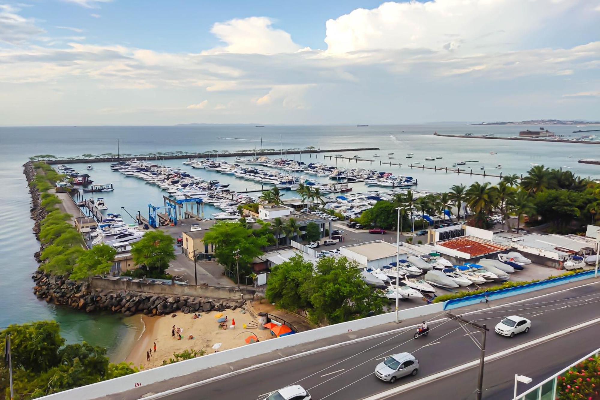 Cloc Marina Vista Mar P/ A Baia De Todos Os Santos Apartment Salvador Bagian luar foto